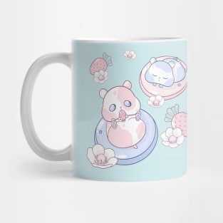 Kawaii Strawberry Hamsters Mug